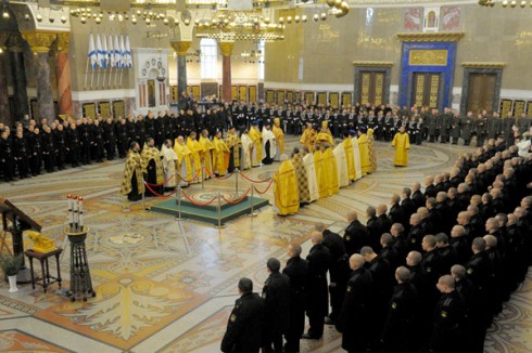 В Кронштадтском Николаевском Морском соборе прошла встреча военных капелланов ЗВО