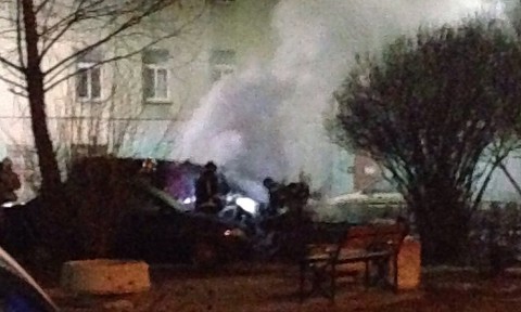 На улице Рошаля сгорел автомобиль