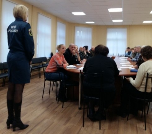 В Кронштадте сотрудники Отдела надзорной деятельности приняли участие в собраниях собственников жилья