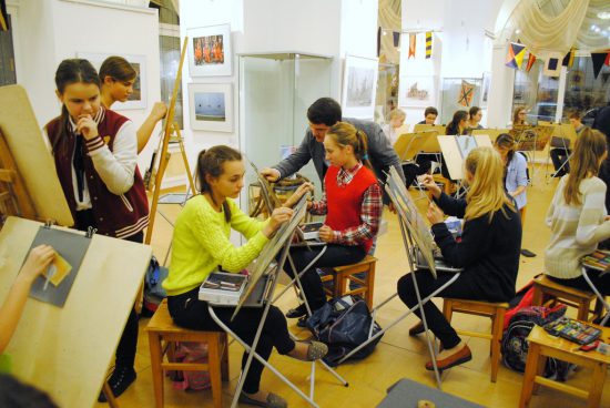 Андрей Губко провел мастер-класс в "художке"